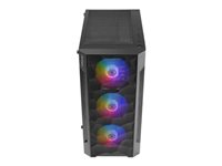 Antec NX Series NX260 - Mid tower - ATX - panneau latéral fenêtré (verre trempé) - pas d'alimentation - USB/Audio 0-761345-81029-6