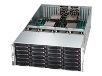 Supermicro SC848 A-R1K62B - Rack-montable - 4U - SATA/SAS - hot-swap 1620 Watt - noir CSE-848A-R1K62B