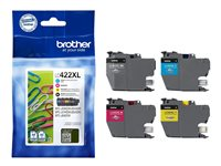 Brother LC422XL - Pack de 4 - noir, jaune, cyan, magenta - original - cartouche d'encre - pour Brother MFC-J5340DW, MFC-J5345DW, MFC-J5740DW, MFC-J6540DW, MFC-J6940DW LC422XLVAL