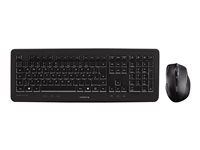 CHERRY DW 5100 - Ensemble clavier et souris - sans fil - 2.4 GHz - Suisse - commutateur : CHERRY LPK - noir JD-0520CH-2