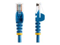 StarTech.com Câble Ethernet 5 m - RJ45 Cat5e - Câble réseau sans accroc - UTP - Cordon patch - Catégorie 5e - Bleu - Cordon de raccordement - RJ-45 (M) pour RJ-45 (M) - 5 m - UTP - CAT 5e - sans crochet - bleu 45PAT5MBL