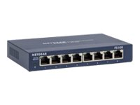 NETGEAR FS108v3 - Commutateur - non géré - 8 x 10/100 - de bureau, fixation murale FS108-300PES