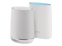 NETGEAR Orbi RBK50V - - système Wi-Fi - (routeur) - jusqu'à 4500 pieds carrés - maillage - 1GbE - Wi-Fi 5 - Tri-bande - avec Orbi Voice Smart Speaker (RBK50V) RBK50V-100EUS