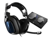 ASTRO A40 TR - For PS4 - micro-casque - circum-aural - filaire - jack 3,5mm - isolation acoustique - noir - avec Astro MixAmp Pro TR 939-001661