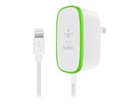 Belkin BOOST UP Home Charger - Adaptateur secteur - 12 Watt - 2.4 A (Lightning) - blanc - pour Apple iPad/iPhone/iPod (Lightning) F8J204VF06-WHT