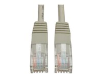 Tripp Lite 4ft Cat5e / Cat5 350MHz Molded Patch Cable RJ45 M/M Gray 4' - Cordon de raccordement - RJ-45 (M) pour RJ-45 (M) - 1.2 m - UTP - CAT 5e - moulé, bloqué - gris N002-004-GY