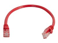 C2G Cat6 Booted Unshielded (UTP) Network Patch Cable - Cordon de raccordement - RJ-45 (M) pour RJ-45 (M) - 2 m - UTP - CAT 6 - moulé, sans crochet, bloqué - rouge 83448