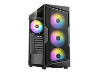 Antec AX Series AX61 - Boîtier de jeu de type mid-tower - ATX - panneau latéral fenêtré (verre trempé) - pas d'alimentation - USB/Audio 0-761345-10069-4