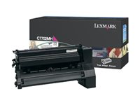 Lexmark - À rendement élevé - magenta - original - cartouche de toner LCCP - pour Lexmark C770dn, C770dtn, C770n, C772, C772dn, C772dtn, C772n, X772e, X772es C7702MH