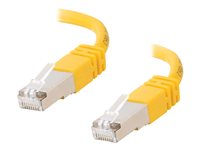 C2G Cat5e Booted Shielded (STP) Network Patch Cable - Cordon de raccordement - RJ-45 (M) pour RJ-45 (M) - 7 m - STP - CAT 5e - Moulé - jaune 83815