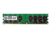 Transcend - DDR2 - module - 1 Go - DIMM 240 broches - 800 MHz / PC2-6400 - CL5 - 1.8 V - mémoire sans tampon - non ECC - pour Acer Aspire M5641; ASUS Crosshair II Formula Republic of Gamers, G-SURF365 TS128MLQ64V8U