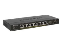 NETGEAR Smart GS310TP - Commutateur - intelligent - 8 x 10/100/1000 (PoE+) + 2 x SFP - de bureau - PoE+ (55 W) GS310TP-100EUS