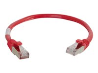 C2G Cat5e Booted Shielded (STP) Network Patch Cable - Cordon de raccordement - RJ-45 (M) pour RJ-45 (M) - 4 m - STP - CAT 5e - Moulé - rouge 83793