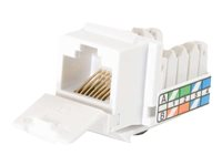 C2G Cat5e 90º Keystone Jack - Jack avec fonction de correction keystone - CAT 5e - UTP - RJ-45 - blanc 81308