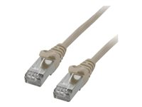 MCL Samar - Cordon de raccordement - RJ-45 (M) pour RJ-45 (M) - 3 m - SFTP - CAT 6e - moulé, sans crochet, bloqué - gris FCC6BMSF-3M