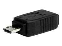 StarTech.com Micro USB to Mini USB 2.0 Adapter M/F - Micro to Mini USB Adapter - Mini USB Adapter - Micro USB to Mini USB (UUSBMUSBMF) - Adaptateur USB - Micro-USB de type B (M) pour mini USB type B (F) - noir - pour P/N: USB2HABM1M, USB2HABM50CM, USB2PCARBK, USB2PCARBKS, USBLT2PCARW, USBUB2PCARB UUSBMUSBMF