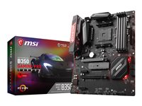 MSI B350 GAMING PRO CARBON - Carte-mère - ATX - Socket AM4 - AMD B350 FCH - USB 3.1 Gen 1, USB-C Gen2, USB 3.1 Gen 2 - Gigabit LAN - carte graphique embarquée (unité centrale requise) - audio HD (8 canaux) B350 GAMING PRO CARBON