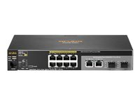 HPE Aruba 2530-8G-PoE+ - Commutateur - Géré - 8 x 10/100/1000 (PoE+) + 2 x SFP Gigabit combiné - de bureau, Montable sur rack, fixation murale - PoE+ J9774A