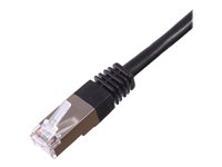 Uniformatic - Cordon de raccordement - RJ-45 (M) pour RJ-45 (M) - 1 m - FTP - CAT 6 - moulé, bloqué - noir 23621