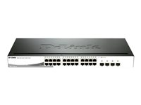 D-Link Web Smart DGS-1210-24 - Commutateur - Géré - 24 x 10/100/1000 + 4 x SFP partagé - de bureau DGS-1210-24