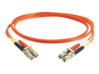 C2G Low-Smoke Zero-Halogen - Cordon de raccordement - LC multi-mode (M) pour LC multi-mode (M) - 2 m - fibre optique - 50 / 125 microns - orange 85336