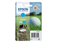 Epson 34XL - 10.8 ml - XL - cyan - original - cartouche d'encre - pour WorkForce Pro WF-3720, WF-3720DWF, WF-3725DWF C13T34724010