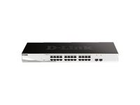 D-Link Smart+ DGS-1210-26 - Commutateur - intelligent - 24 x 10/100/1000 + 2 x Gigabit SFP - de bureau, Montable sur rack DGS-1210-26