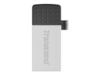 Transcend JetFlash Mobile 380 - Clé USB - 8 Go - USB 2.0 - argent TS8GJF380S