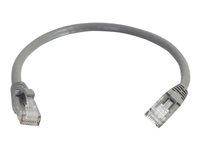 C2G Cat5e Booted Unshielded (UTP) Network Patch Cable - Cordon de raccordement - RJ-45 (M) pour RJ-45 (M) - 3 m - UTP - CAT 5e - moulé, sans crochet, bloqué - gris 83144