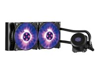 Cooler Master MasterLiquid ML240L RGB - Système de refroidissement liquide de processeur - (pour : LGA775, LGA1156, AM2, AM2+, LGA1366, AM3, LGA1155, AM3+, LGA2011, FM1, FM2, LGA1150, FM2+, LGA2011-3, LGA1151, AM4, LGA1200) - aluminium - 120 mm MLW-D24M-A20PC-R1