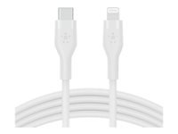 Belkin BOOST CHARGE - Câble Lightning - 24 pin USB-C mâle pour Lightning mâle - 2 m - blanc CAA009BT2MWH