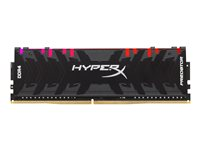 HyperX Predator RGB - DDR4 - kit - 16 Go: 2 x 8 Go - DIMM 288 broches - 2933 MHz / PC4-23400 - CL15 - 1.35 V - mémoire sans tampon - non ECC HX429C15PB3AK2/16