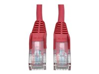 Tripp Lite 10ft Cat5e Cat5 Snagless Molded Patch Cable RJ45 M/M Red 10' - Cordon de raccordement - RJ-45 (M) pour RJ-45 (M) - 3.05 m - UTP - CAT 5e - moulé, sans crochet, bloqué - rouge N001-010-RD