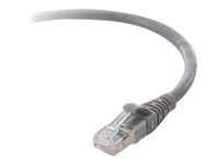 Belkin 10G - Cordon de raccordement - RJ-45 (M) pour RJ-45 (M) - 4.3 m - CAT 6a - moulé, sans crochet, bloqué - gris - B2B F2CP003-14GY-LS