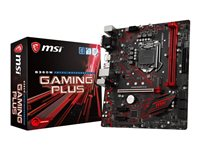 MSI B360M GAMING PLUS - Carte-mère - micro ATX - Socket LGA1151 - B360 - USB 3.1 Gen 1, USB-C Gen1 - Gigabit LAN - carte graphique embarquée (unité centrale requise) - audio HD (8 canaux) B360M GAMING PLUS