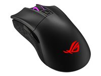 ASUS ROG Gladius II Wireless - Souris - pour droitiers - optique - 6 boutons - sans fil, filaire - USB, Bluetooth, 2.4 GHz - pour ROG Strix G15; TUF Gaming F15; F17; FX505; TUF505; VivoBook 15; ZenBook 13; 14 90MP00Z0-B0UA00