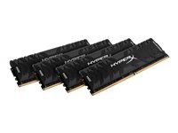 HyperX Predator - DDR4 - kit - 64 Go: 4 x 16 Go - DIMM 288 broches - 2400 MHz / PC4-19200 - CL12 - 1.35 V - mémoire sans tampon - non ECC - noir HX424C12PB3K4/64