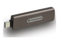 Transcend ESD330C - SSD - chiffré - 2 To - externe (portable) - USB (USB-C connecteur) - AES 256 bits - brun grisâtre foncé TS2TESD330C