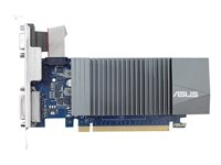 ASUS GT710-SL-2GD5 - Carte graphique - GF GT 710 - 2 Go GDDR5 - PCIe 2.0 - DVI, D-Sub, HDMI - san ventilateur 90YV0AL1-M0NA00