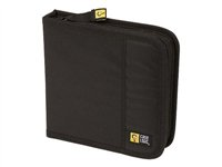 Case Logic CDW 16 - Portefeuille pour disques CD/DVD - 16 disques - nylon - noir CDW16