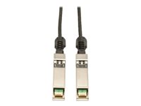 Tripp Lite Câble en cuivre SFP+ 10Gbase-CU Passif Twinax Noir 3 M - Câble à attache directe - SFP+ (M) pour SFP+ (M) - 3 m - twinaxial - noir N280-03M-BK