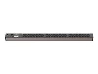 Liebert MPE Elementary Rack PDU - Unité de distribution secteur (rack-montable) - CA 100-240 V - entrée : IEC 60320 C20 - connecteurs de sortie : 24 (IEC 60320 C13) - RAL 7021, RAL 9005 MPE-3241