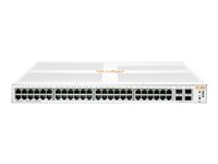 HPE Aruba Instant On 1930 48G 4SFP/SFP+ Switch - Commutateur - C2+ - Géré - 48 x 10/100/1000 + 4 x 1 Gigabit / 10 Gigabit SFP+ - Montable sur rack JL685A