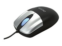 DICOTA Move - Souris - optique - 3 boutons - filaire - USB - noir, argent - En vrac D30150