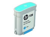 HP 728 - 40 ml - cyan - originale - DesignJet - cartouche d'encre - pour DesignJet T730, T830 F9J63A