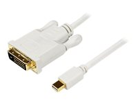 StarTech.com Adaptateur Mini DisplayPort™ vers DVI - Câble Mini DP / DVI-D Vidéo 1080p jusqu'à 1920x1200 - Blanc 3 m - Câble DisplayPort - Mini DisplayPort (M) pour DVI-D (M) - 3.04 m - vis moletées - blanc MDP2DVIMM10W