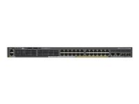 Cisco Catalyst 2960X-24PSQ-L - Commutateur - Géré - 24 x 10/100/1000 (8 PoE+) + 2 x Gigabit SFP + 2 x 10/100/1000 - de bureau, Montable sur rack - PoE+ (110 W) WS-C2960X-24PSQ-L