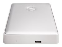 G-Technology G-DRIVE mobile USB-C GDMUCWWE40001ADBV2 - Disque dur - 4 To - externe (portable) - 2.5" - USB 3.1 Gen 1 (USB-C connecteur) - 5400 tours/min - argent 0G10348-1