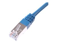 Uniformatic - Cordon de raccordement - RJ-45 (M) pour RJ-45 (M) - 3 m - SFTP - CAT 6a - moulé, bloqué - bleu 23963