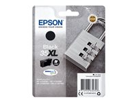 Epson 35XL - 41.2 ml - XL - noir - original - cartouche d'encre - pour WorkForce Pro WF-4720, WF-4720DWF, WF-4725DWF, WF-4730, WF-4730DTWF, WF-4740, WF-4740DTWF C13T35914010